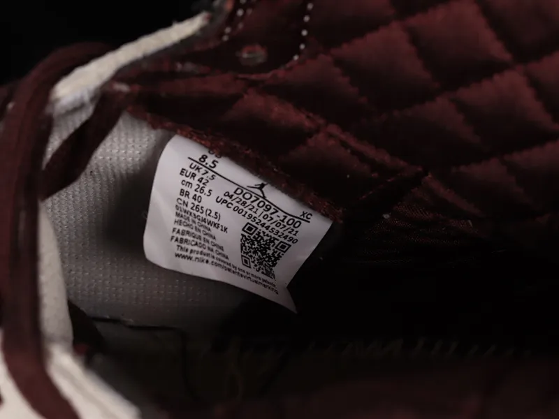 All categories Air Jordan Jordan series basketball shoes Air Jordan 1 High LJR version A Ma Maniere x Air Jordan 1 High OG AJ1 Joe 1 joint model snakeskin pattern high-top basketball shoes DO7097-100